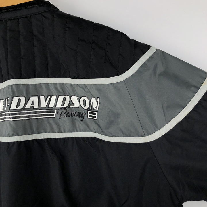 Harley-Davidson nylon jacket, made in the USA, men's size M equivalent. Nylon black type Vintage Second Hand