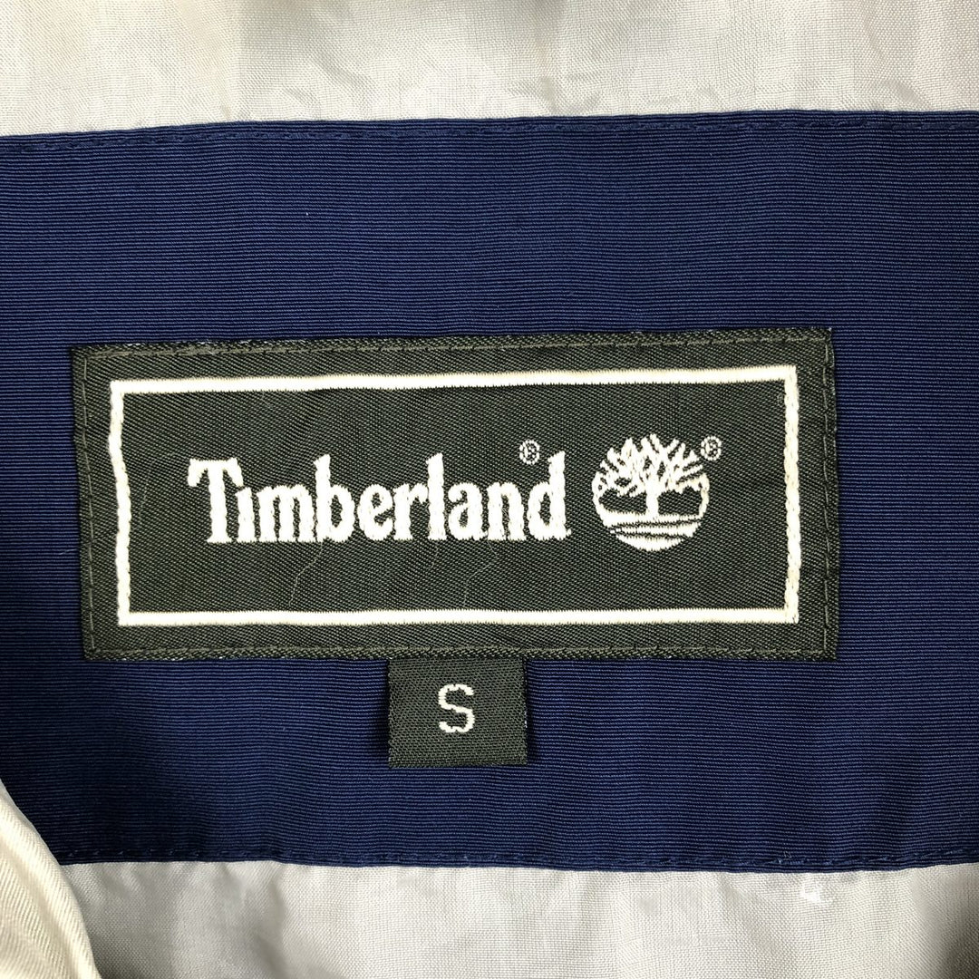 Timberland Anorak Parka, Men's Size S cotton navy blue type Vintage Second Hand