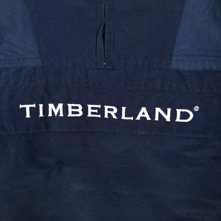 Timberland Anorak Parka, Men's Size S cotton navy blue type Vintage Second Hand