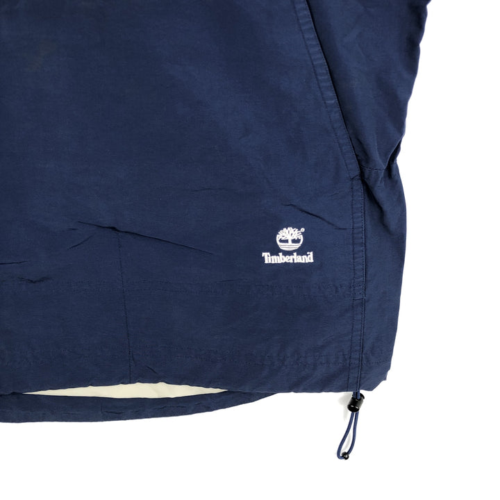Timberland Anorak Parka, Men's Size S cotton navy blue type Vintage Second Hand