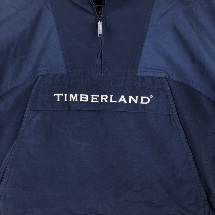 Timberland Anorak Parka, Men's Size S cotton navy blue type Vintage Second Hand