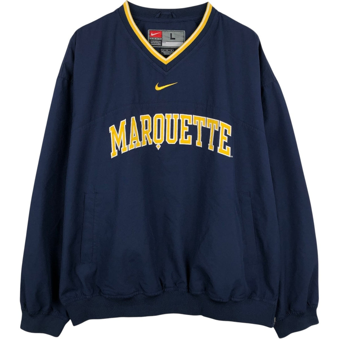 ~2000'S Nike Team College Warm-up Pullover, Men's Size L (approx.) polyester navy blue type Vintage Second Hand