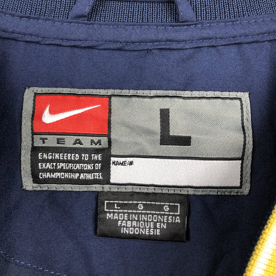~2000'S Nike Team College Warm-up Pullover, Men's Size L (approx.) polyester navy blue type Vintage Second Hand