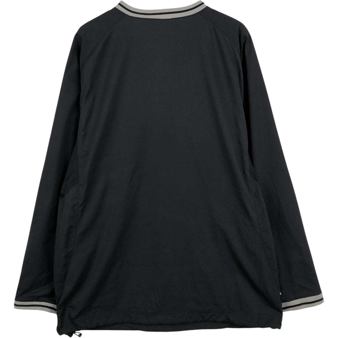 ~2000'S Nike Team Dri-FIT V-neck Warm-up Pullover, Men's Size L (approx.) polyester black type Vintage Second Hand