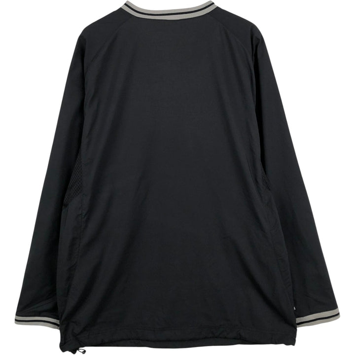 ~2000'S Nike Team Dri-FIT V-neck Warm-up Pullover, Men's Size L (approx.) polyester black type Vintage Second Hand