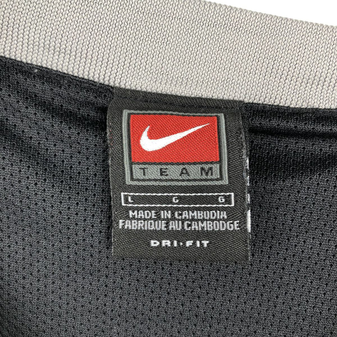 ~2000'S Nike Team Dri-FIT V-neck Warm-up Pullover, Men's Size L (approx.) polyester black type Vintage Second Hand