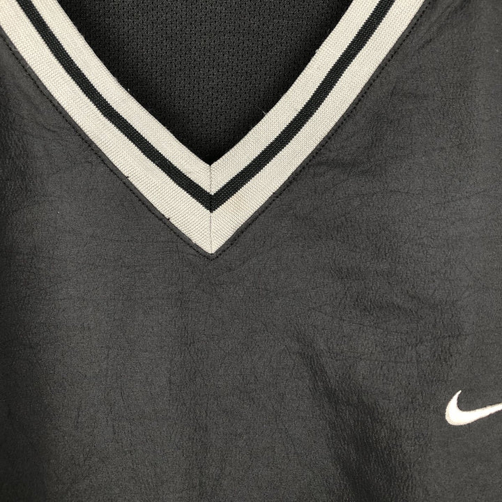 ~2000'S Nike Team Dri-FIT V-neck Warm-up Pullover, Men's Size L (approx.) polyester black type Vintage Second Hand