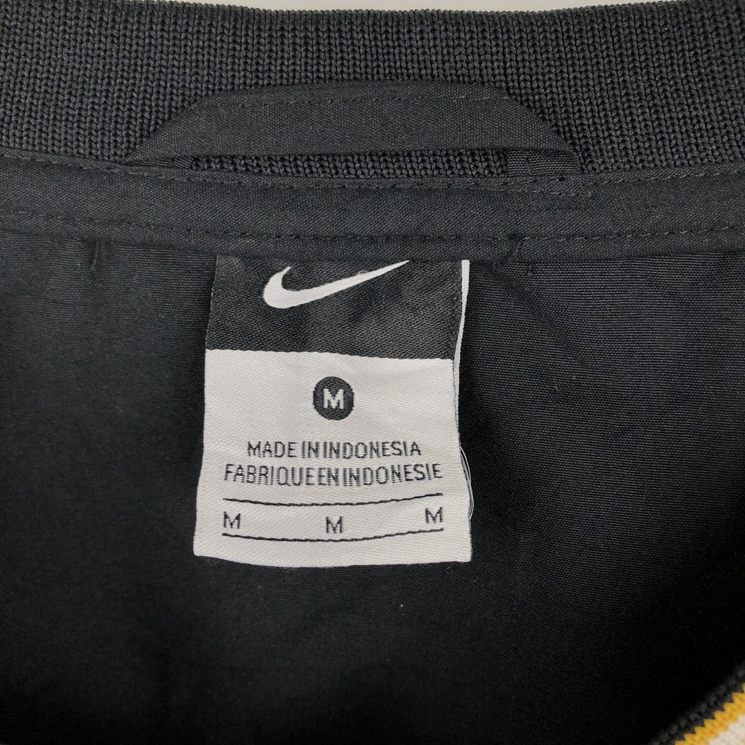 Nike College V-Neck Warm-Up Pullover, Men's Size M (approx.) polyester black type Vintage Second Hand