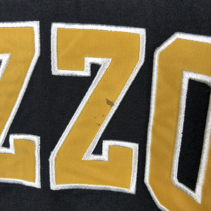 Nike College V-Neck Warm-Up Pullover, Men's Size M (approx.) polyester black type Vintage Second Hand