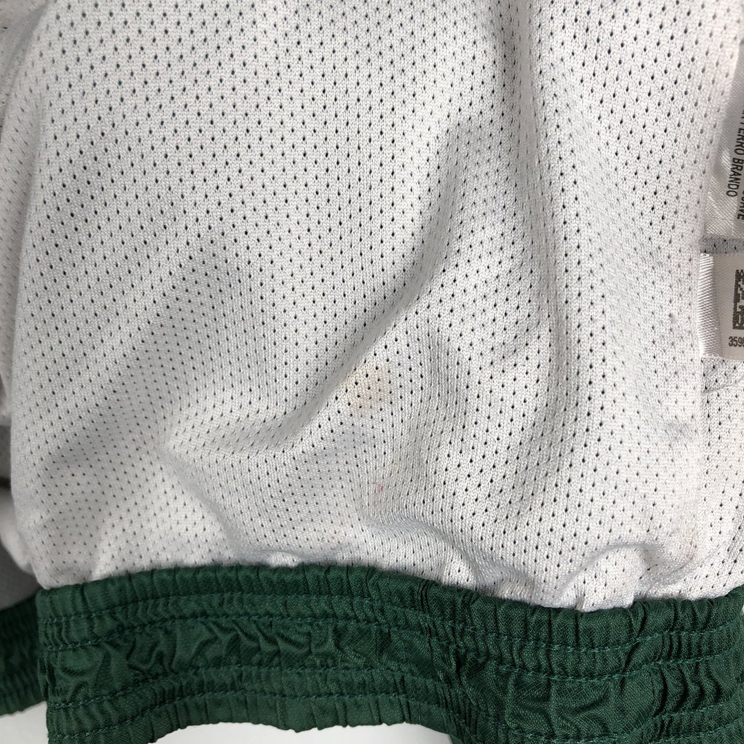 2000'S Adidas V-neck nylon pullover, men's size XXL equivalent. Nylon green type Vintage Second Hand