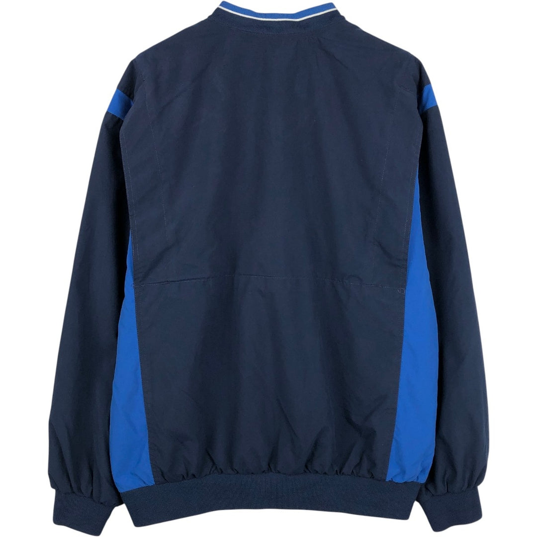 Nike Golf V-neck warm-up pullover, men's size L polyester navy blue type Vintage Second Hand