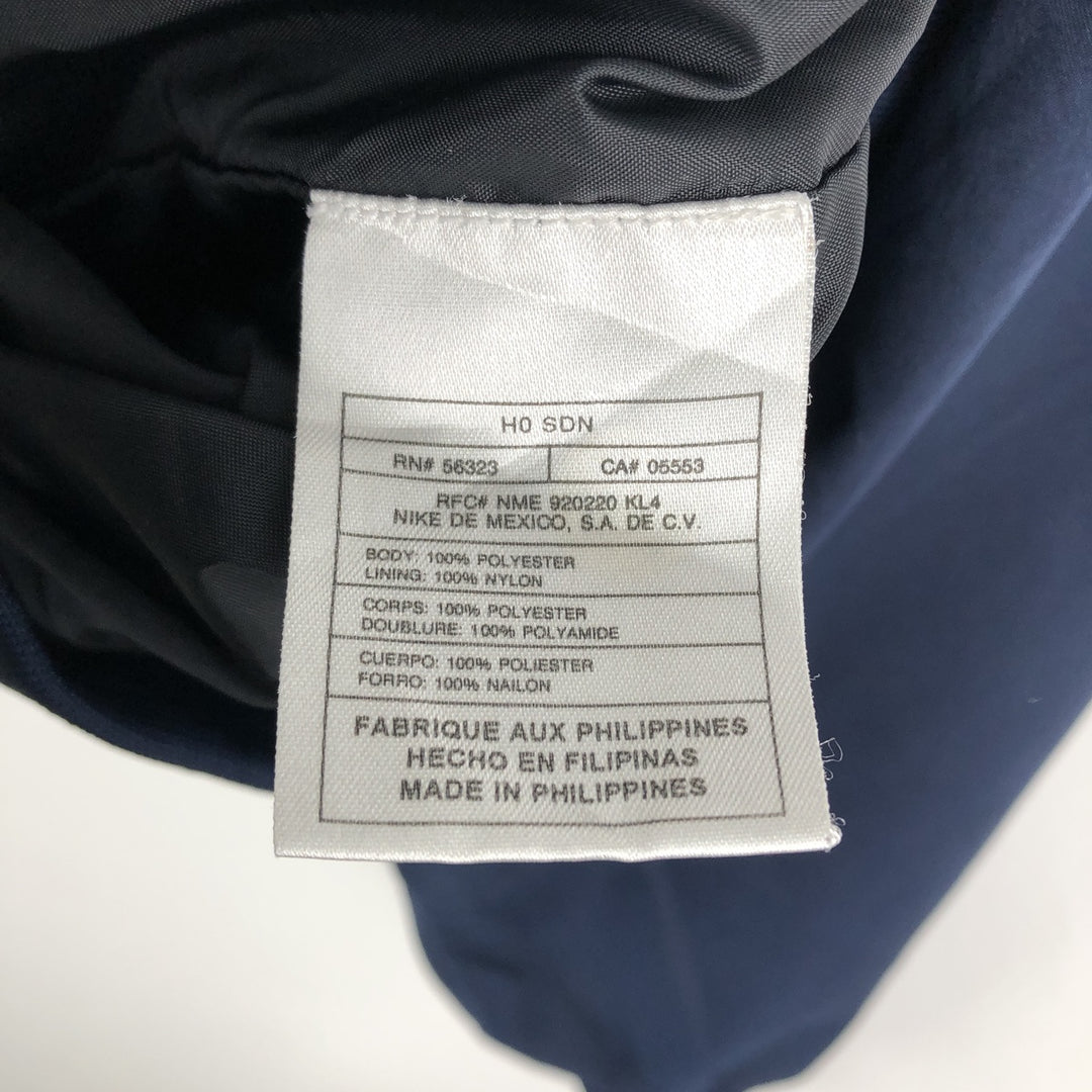 Nike Golf V-neck warm-up pullover, men's size L polyester navy blue type Vintage Second Hand