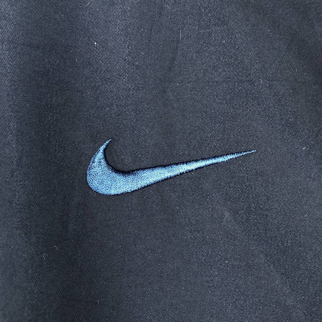 Nike Golf V-neck warm-up pullover, men's size L polyester navy blue type Vintage Second Hand