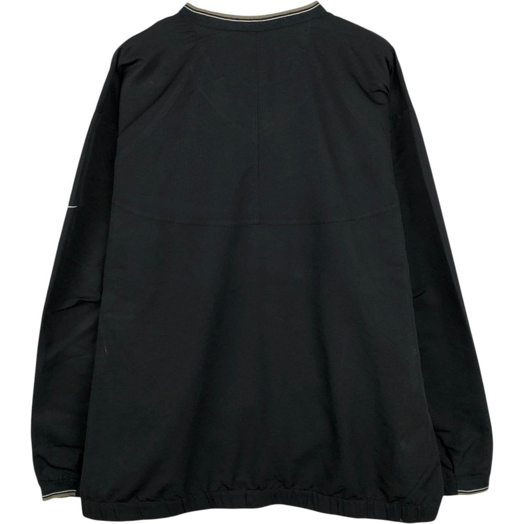 Nike Golf ODFL Advertising V-Neck Warm-Up Pullover (Men's XXL equivalent) polyester black type Vintage Second Hand