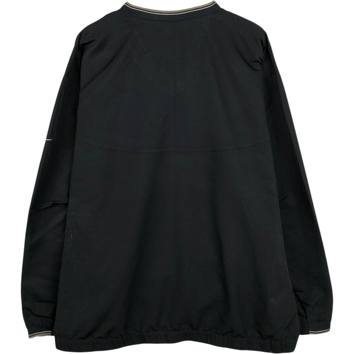 Nike Golf ODFL Advertising V-Neck Warm-Up Pullover (Men's XXL equivalent) polyester black type Vintage Second Hand