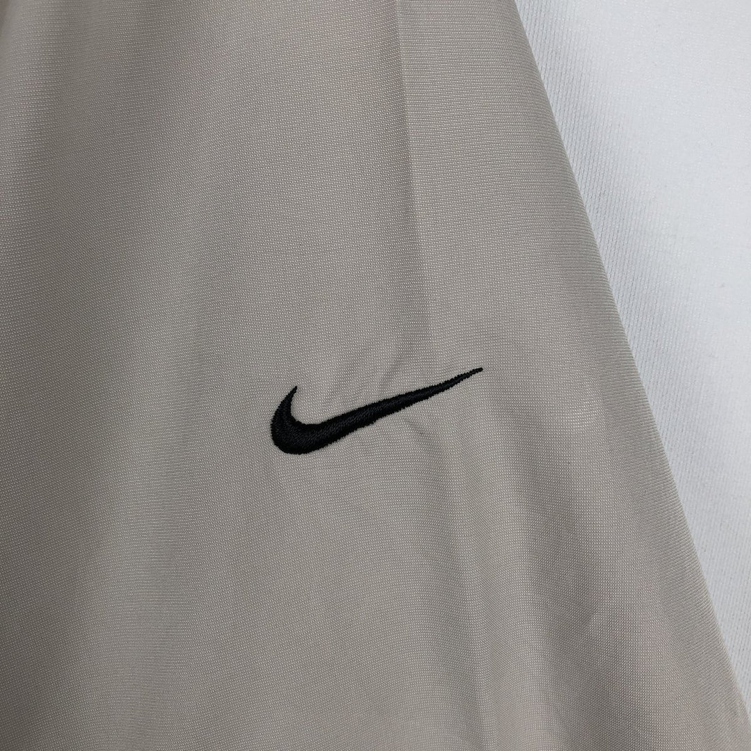 Nike Golf V-neck warm-up pullover, men's size L polyester Beige type Vintage Second Hand