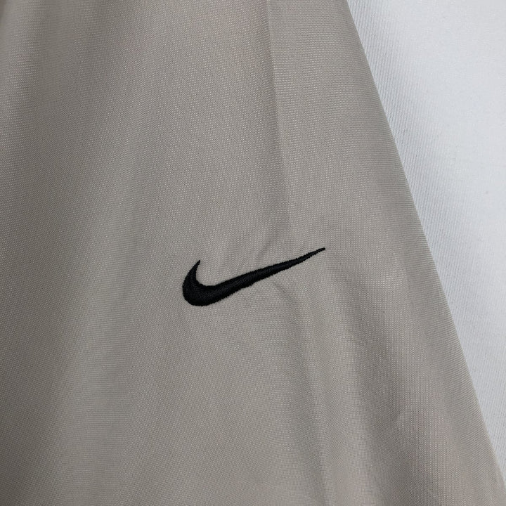 Nike Golf V-neck warm-up pullover, men's size L polyester Beige type Vintage Second Hand