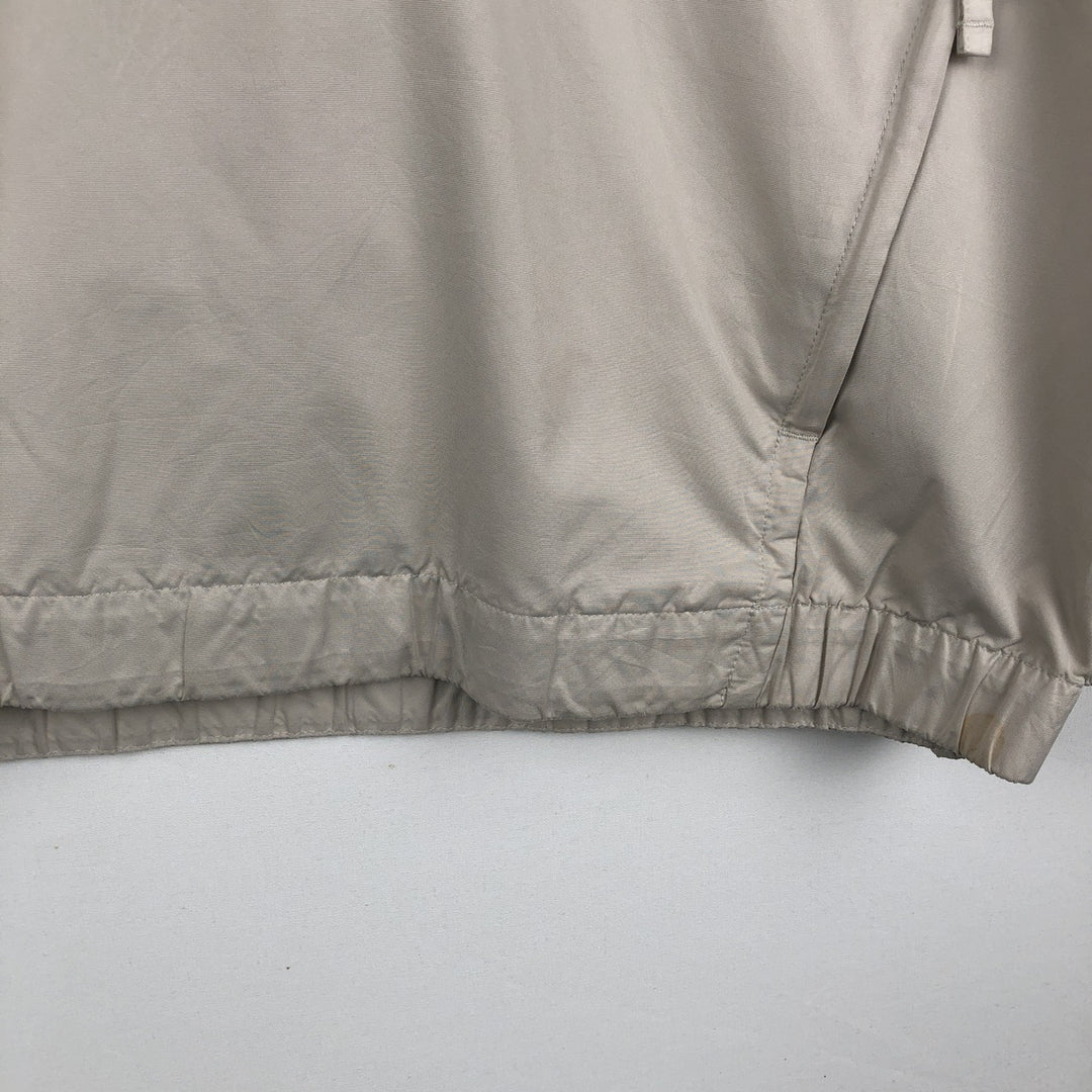 Nike Golf V-neck warm-up pullover, men's size L polyester Beige type Vintage Second Hand