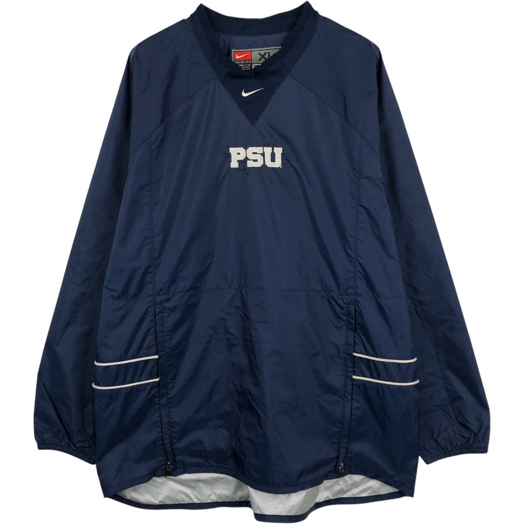 2000'S Nike Team Penn State College Nylon Pullover, Men's Size XL (approx.) Nylon navy blue type Vintage Second Hand