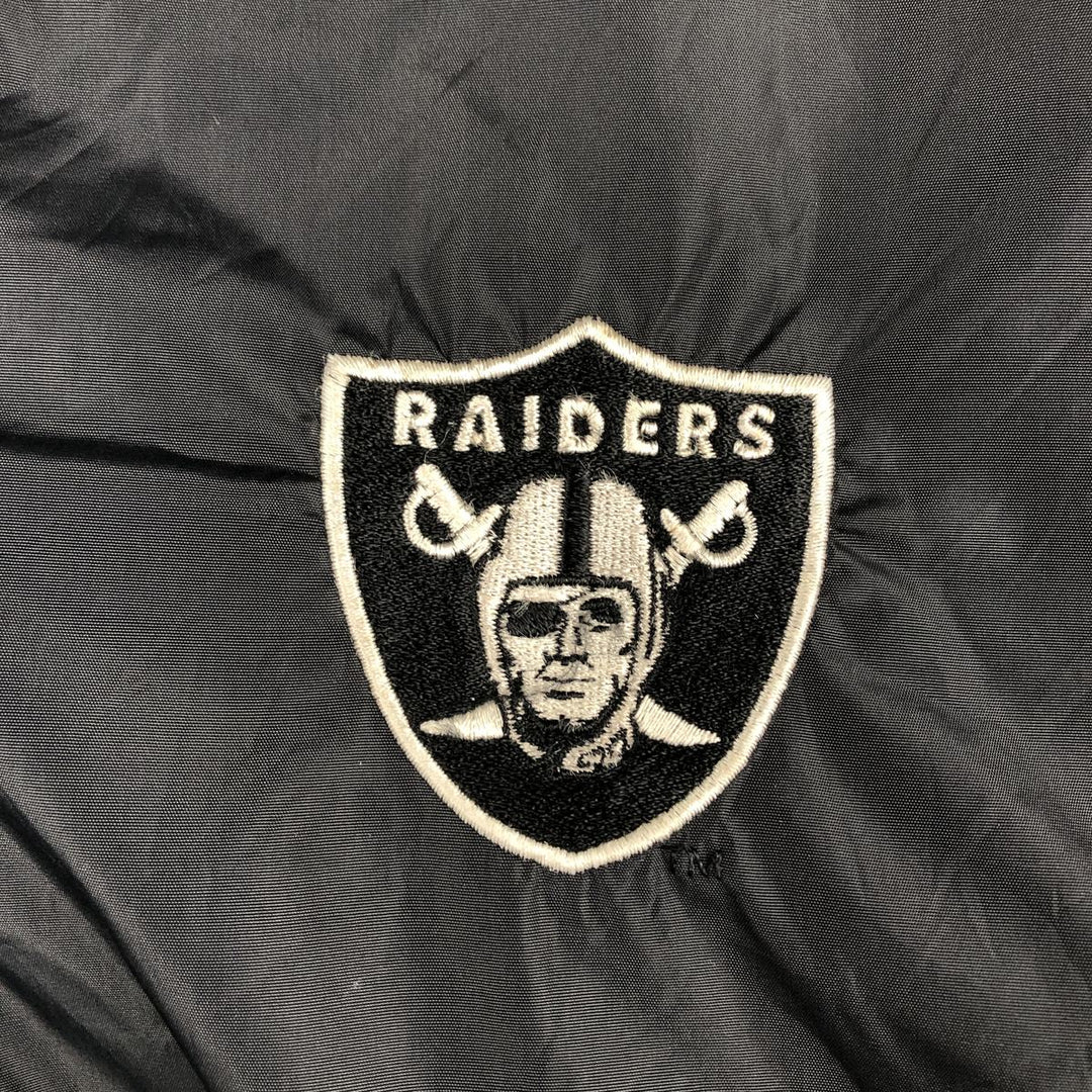 90s-era Nike NFL Las Vegas Raiders Reversible V-Neck Nylon Pullover, Men's XXL equivalent, Vintage Nylon gray type Vintage Second Hand