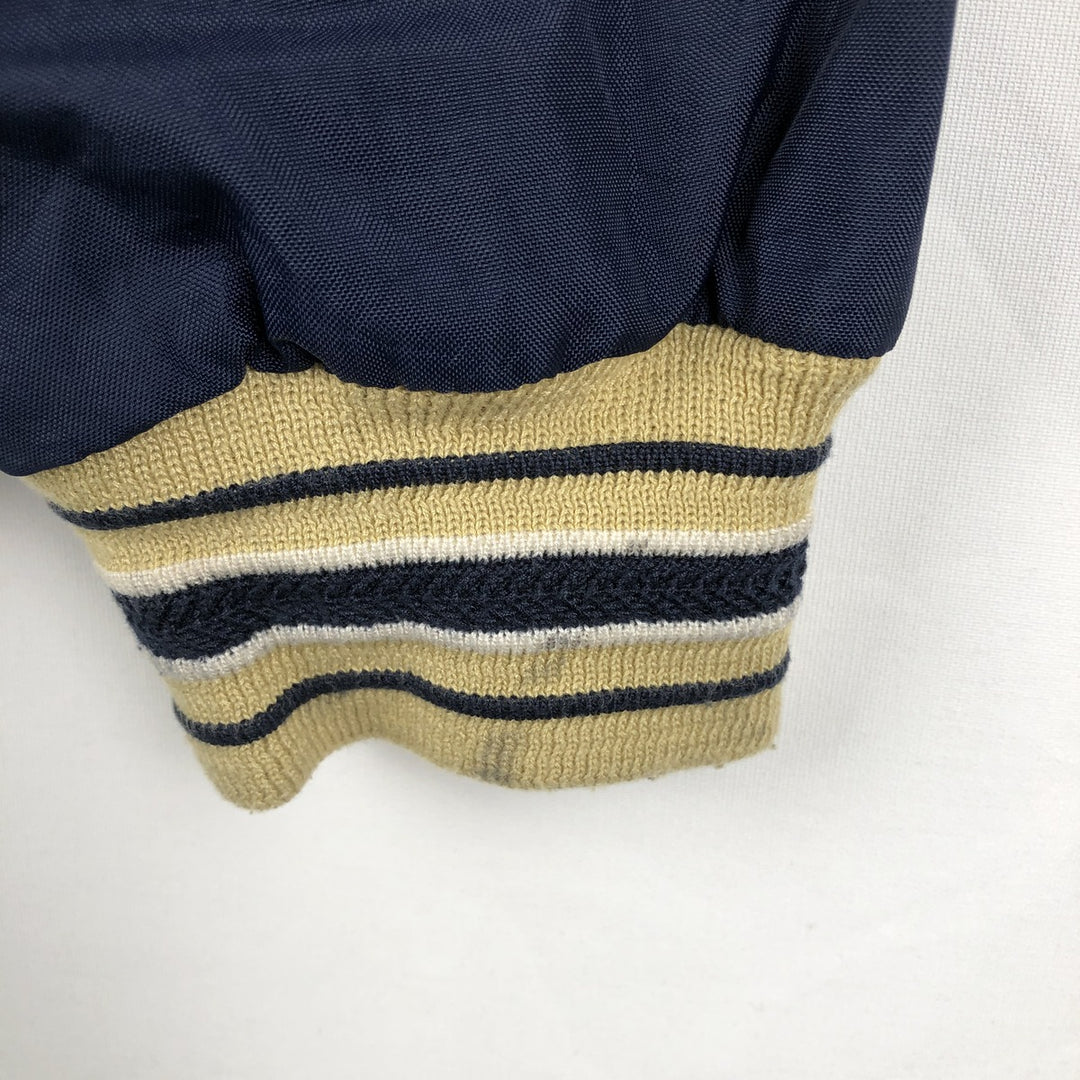 90'S Champion Notre Dame University V-neck College Nylon Pullover, Men's Size L (approx.) Nylon navy blue type Vintage Second Hand