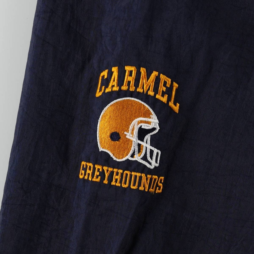 90'S Champion V-neck College Nylon Pullover, Men's Size L (approx.), Vintage Nylon navy blue type Vintage Second Hand
