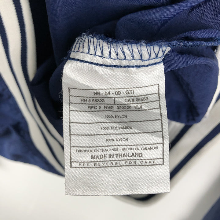 90'S Nike V-neck nylon pullover, men's XL size, vintage Nylon navy blue type Vintage Second Hand