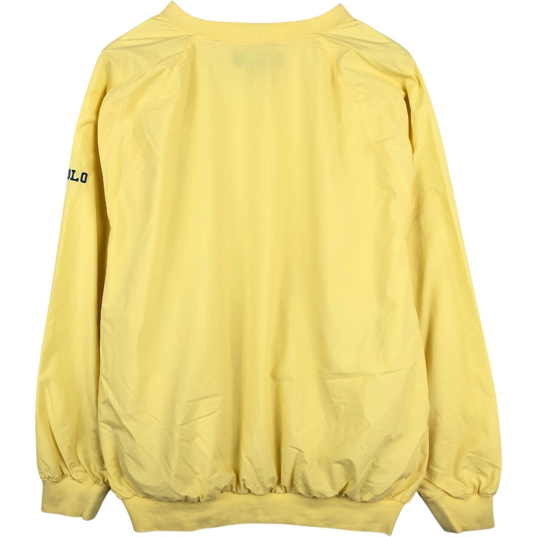 Ralph Lauren POLO by Ralph Lauren nylon pullover, men's size L Nylon yellow type Vintage Second Hand