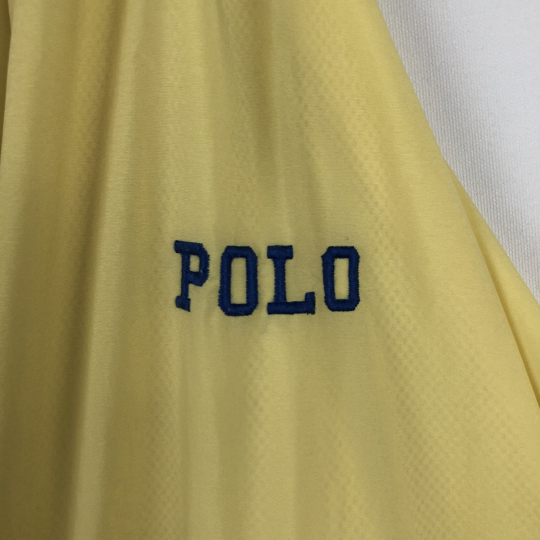 Ralph Lauren POLO by Ralph Lauren nylon pullover, men's size L Nylon yellow type Vintage Second Hand
