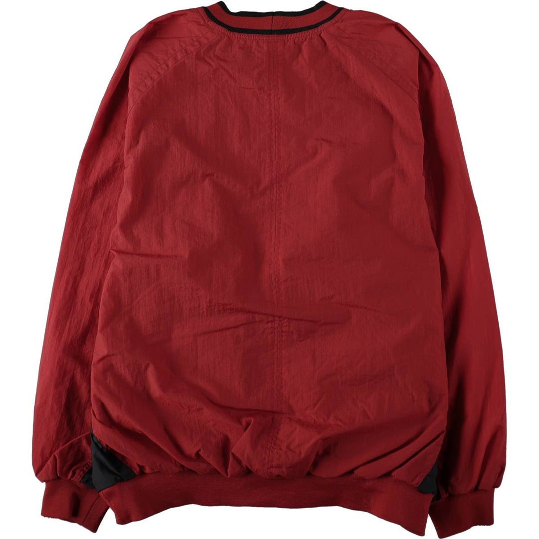 90'S Nike Center Logo Nylon Pullover, Men's Size XL (Equivalent), Vintage Nylon red type Vintage Second Hand