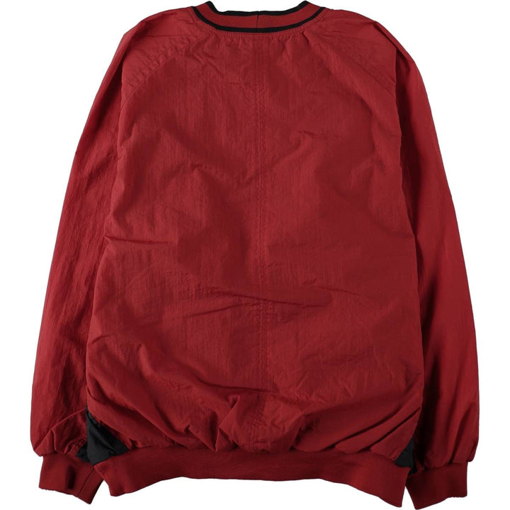 90'S Nike Center Logo Nylon Pullover, Men's Size XL (Equivalent), Vintage Nylon red type Vintage Second Hand