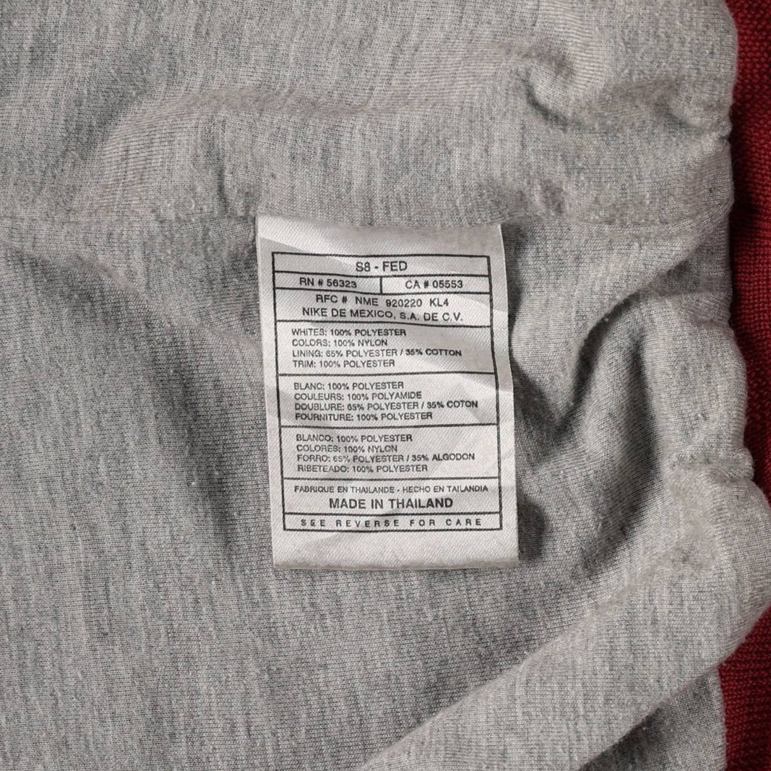 90'S Nike Center Logo Nylon Pullover, Men's Size XL (Equivalent), Vintage Nylon red type Vintage Second Hand