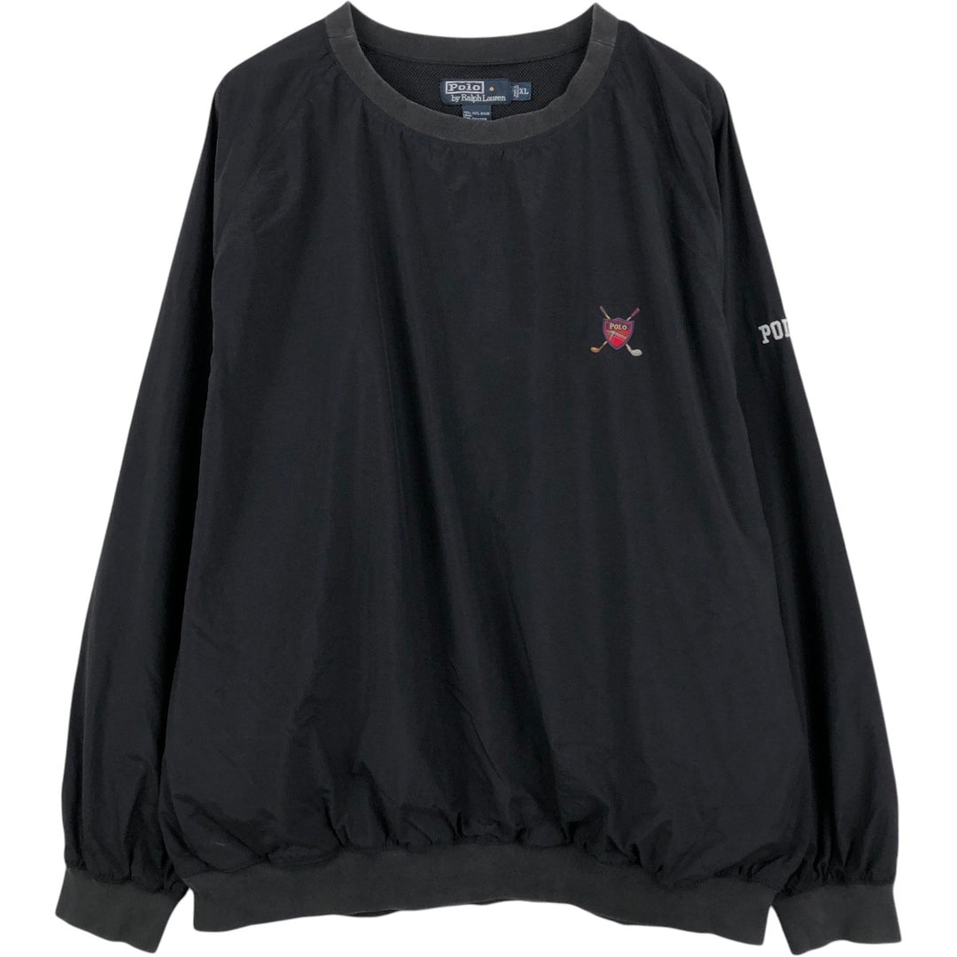 Ralph Lauren POLO by Ralph Lauren nylon pullover, men's XL size Nylon black type Vintage Second Hand