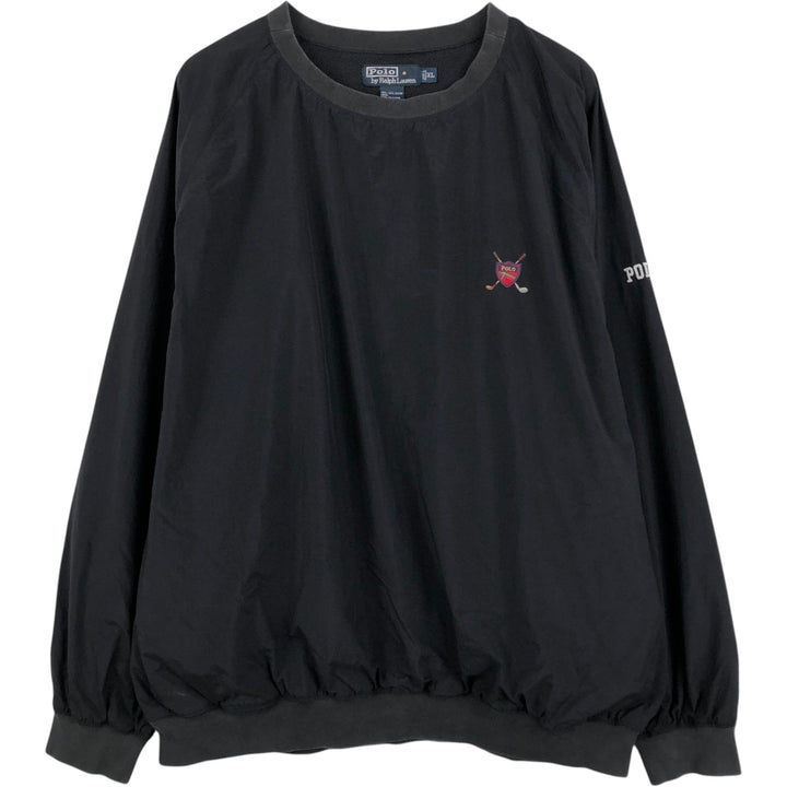 Ralph Lauren POLO by Ralph Lauren nylon pullover, men's XL size Nylon black type Vintage Second Hand