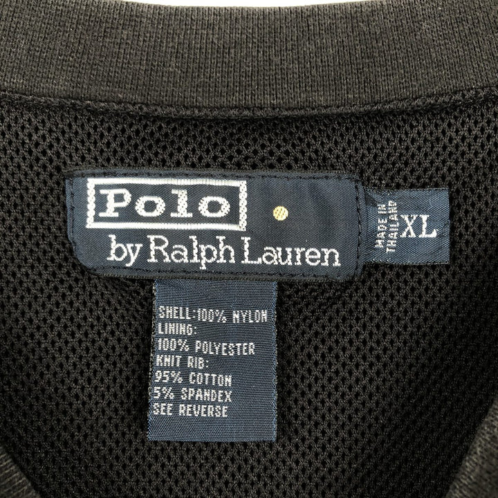 Ralph Lauren POLO by Ralph Lauren nylon pullover, men's XL size Nylon black type Vintage Second Hand