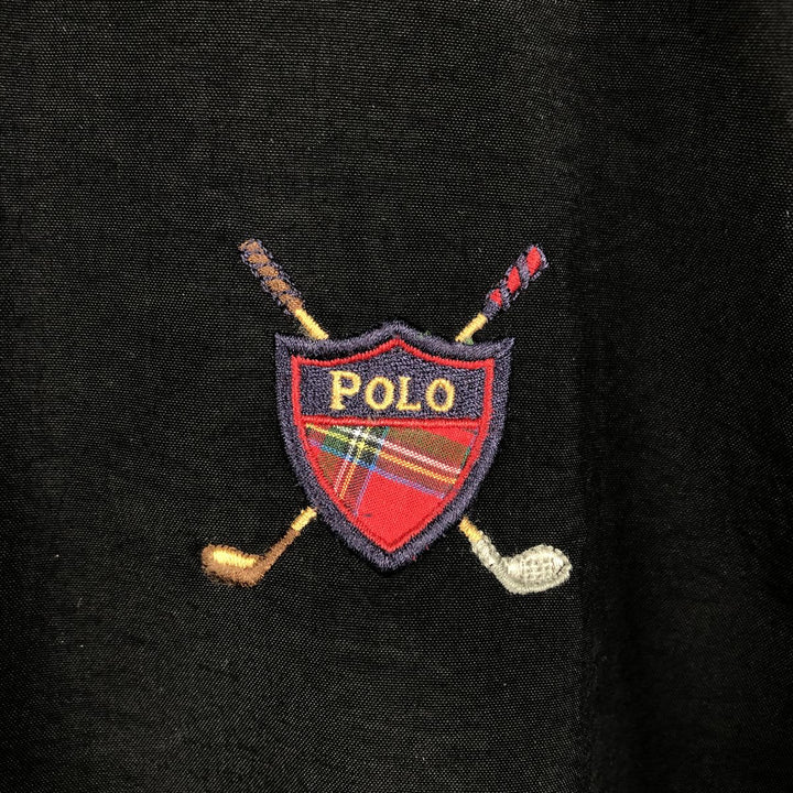 Ralph Lauren POLO by Ralph Lauren nylon pullover, men's XL size Nylon black type Vintage Second Hand