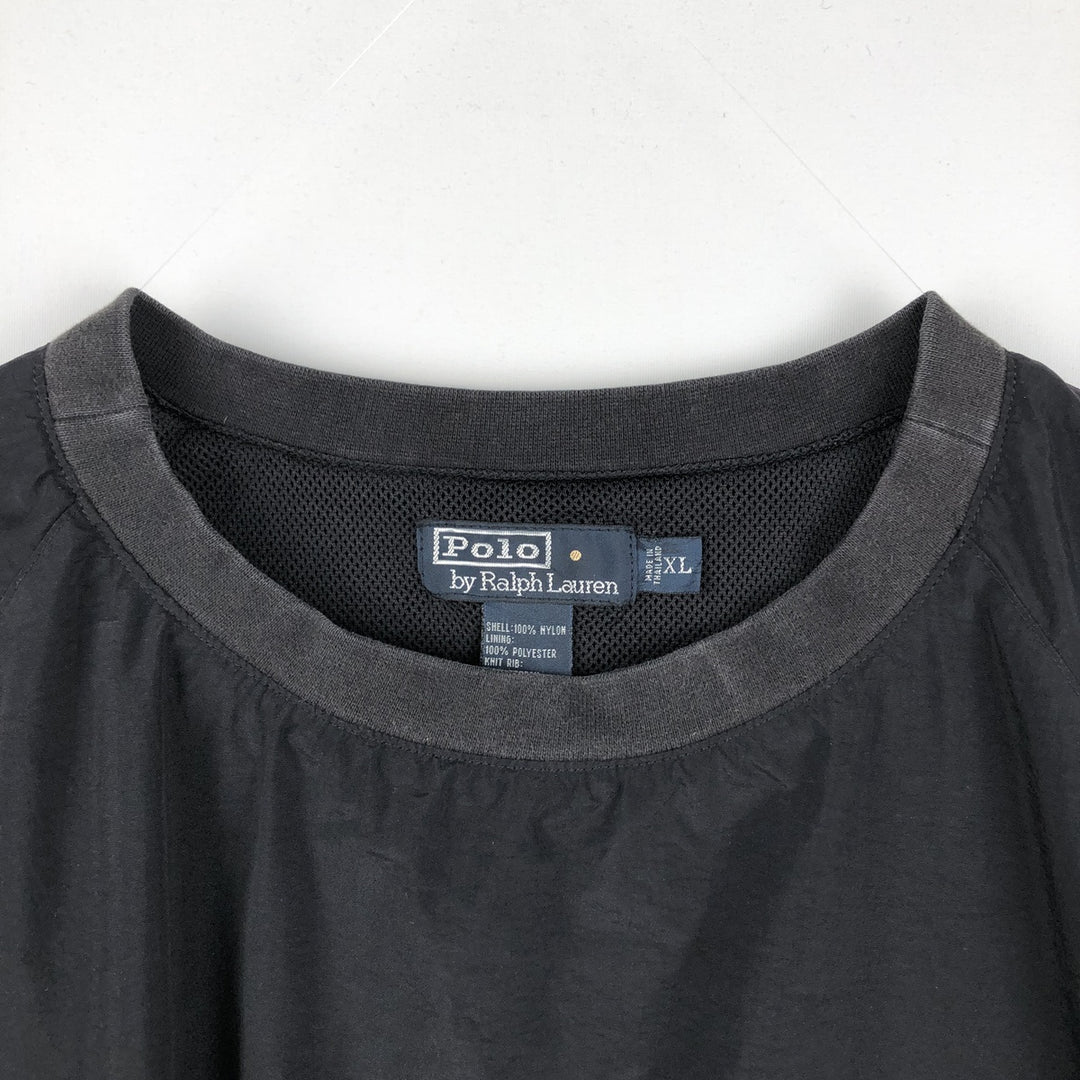 Ralph Lauren POLO by Ralph Lauren nylon pullover, men's XL size Nylon black type Vintage Second Hand