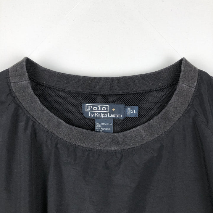 Ralph Lauren POLO by Ralph Lauren nylon pullover, men's XL size Nylon black type Vintage Second Hand