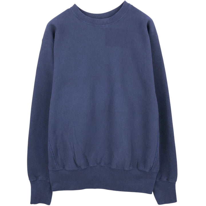 90'S CAMBER Plain Blank Sweatshirt, Made in USA, Men's Size L (Equivalent), Vintage cotton navy blue type Vintage Second Hand