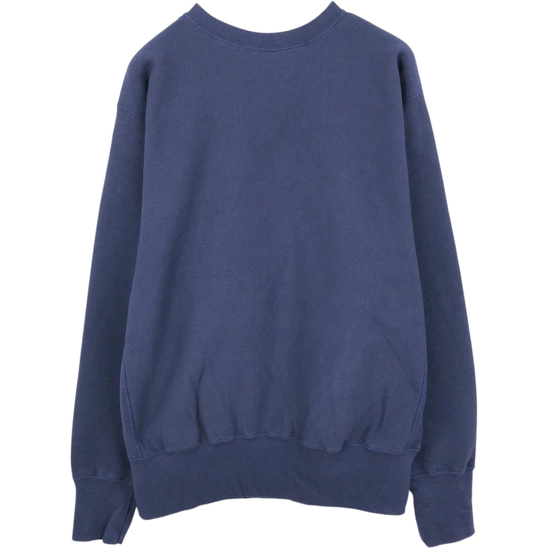 90'S CAMBER Plain Blank Sweatshirt, Made in USA, Men's Size L (Equivalent), Vintage cotton navy blue type Vintage Second Hand