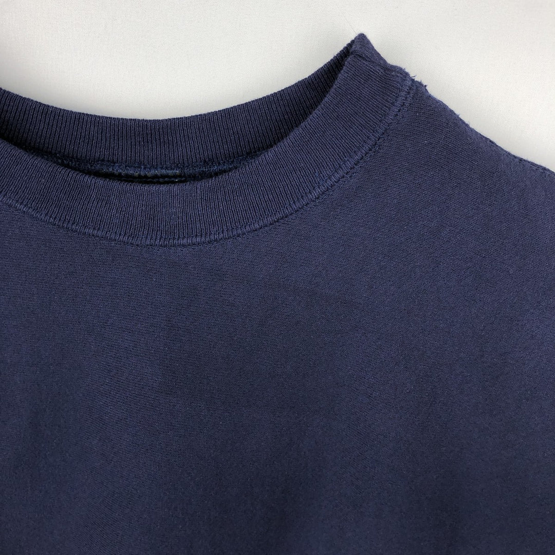 90'S CAMBER Plain Blank Sweatshirt, Made in USA, Men's Size L (Equivalent), Vintage cotton navy blue type Vintage Second Hand