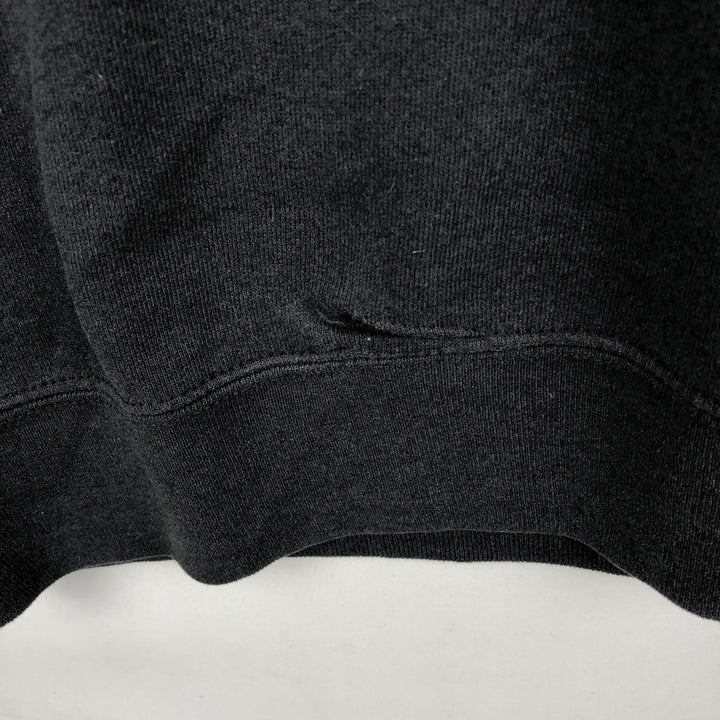 90'S ONEITA Plain Blank Sweatshirt, Made in USA, Men's XL equivalent, Vintage polyester black type Vintage Second Hand