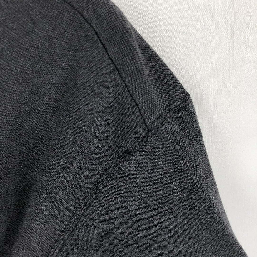 90'S ONEITA Plain Blank Sweatshirt, Made in USA, Men's XL equivalent, Vintage polyester black type Vintage Second Hand