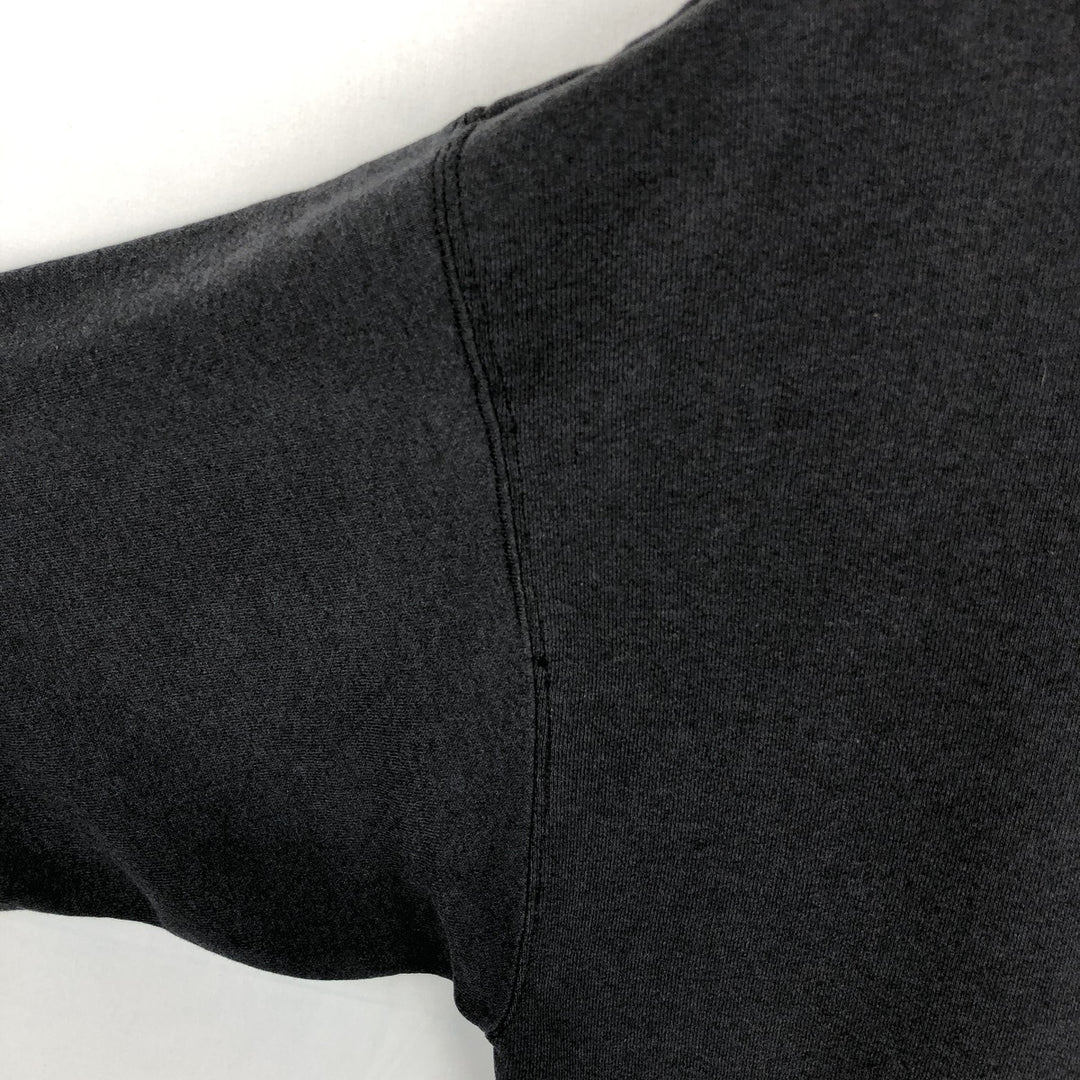90'S ONEITA Plain Blank Sweatshirt, Made in USA, Men's XL equivalent, Vintage polyester black type Vintage Second Hand