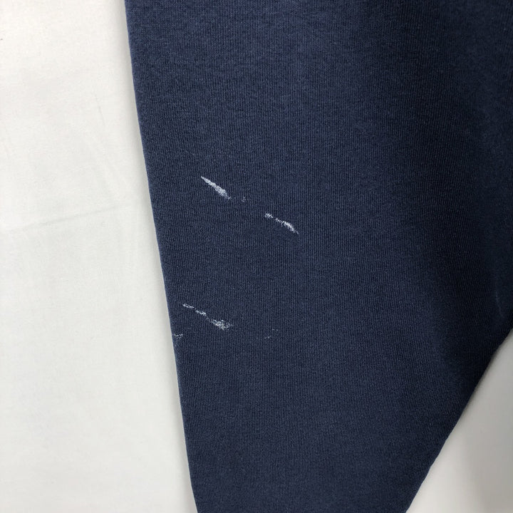 90'S BVD plain blank sweatshirt, sweatshirt, made in USA, men's XL size, vintage cotton blue type Vintage Second Hand