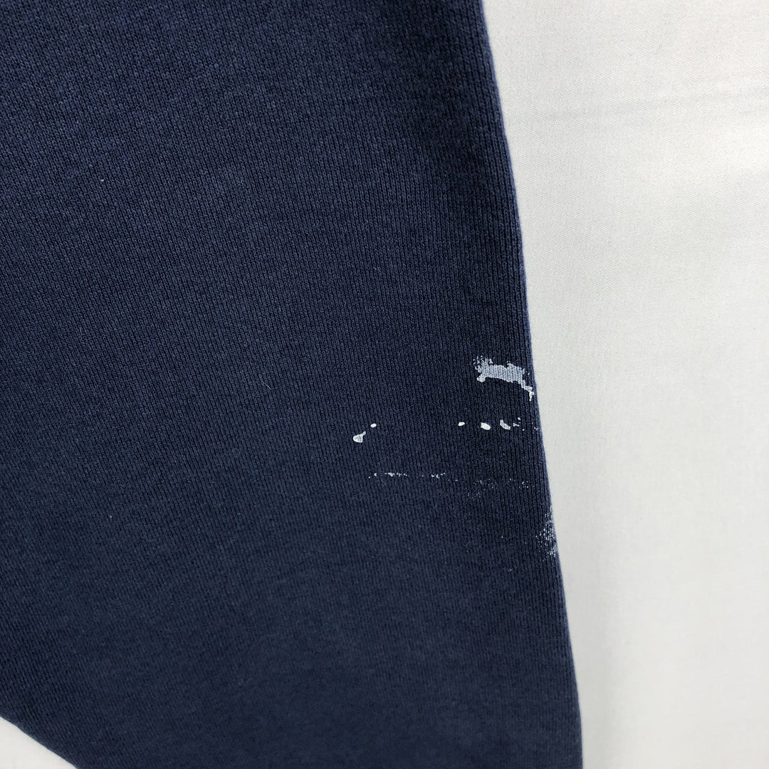 90'S BVD plain blank sweatshirt, sweatshirt, made in USA, men's XL size, vintage cotton blue type Vintage Second Hand