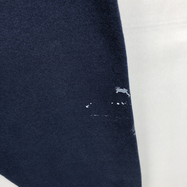 90'S BVD plain blank sweatshirt, sweatshirt, made in USA, men's XL size, vintage cotton blue type Vintage Second Hand