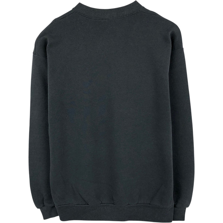 80s-90'S Jerzees Plain Blank Sweatshirt Trainer Made in USA Men's Size L Vintage cotton black type Vintage Second Hand