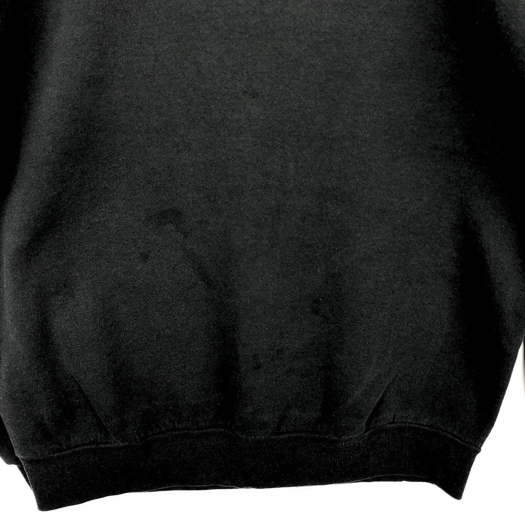 80s-90'S Jerzees Plain Blank Sweatshirt Trainer Made in USA Men's Size L Vintage cotton black type Vintage Second Hand