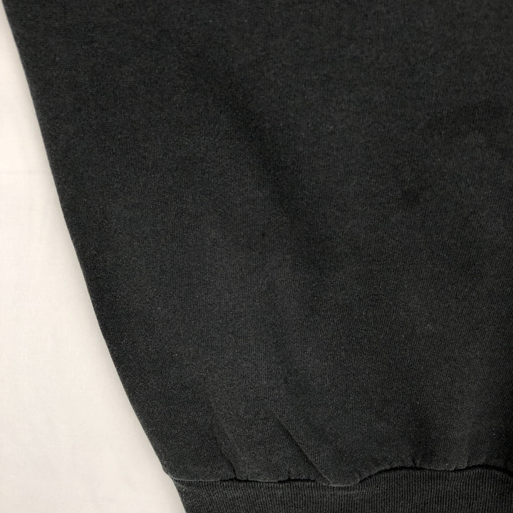 80s-90'S Jerzees Plain Blank Sweatshirt Trainer Made in USA Men's Size L Vintage cotton black type Vintage Second Hand